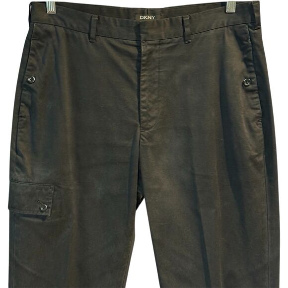 Vintage DKNY Mercer Fit Women’s Cargo Trousers Size 34 Black - Picture 4 of 16